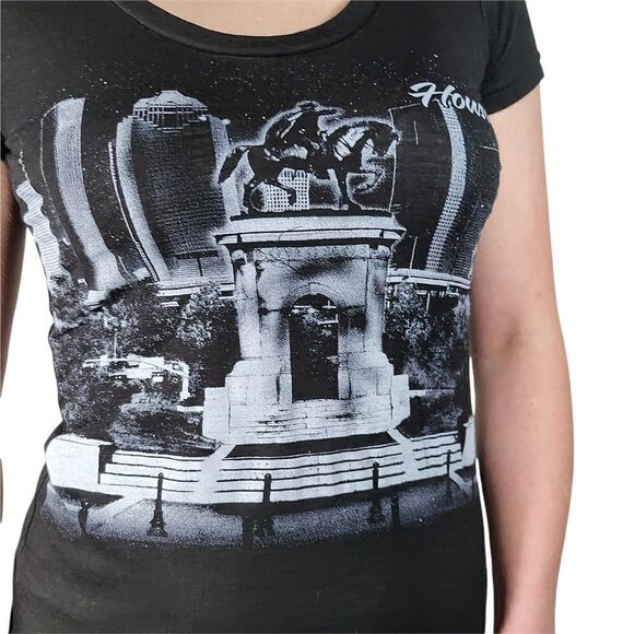 Pimatee Black Houston Rodeo Short Sleeve Top - Picture 3 of 5